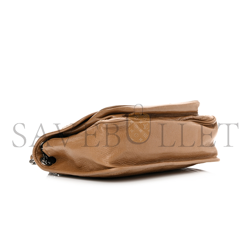 YSL NIKI MEDIUM CHAIN BAG IN CRINKLED VINTAGE LEATHER 6331581205076 (28*20*8.5cm)